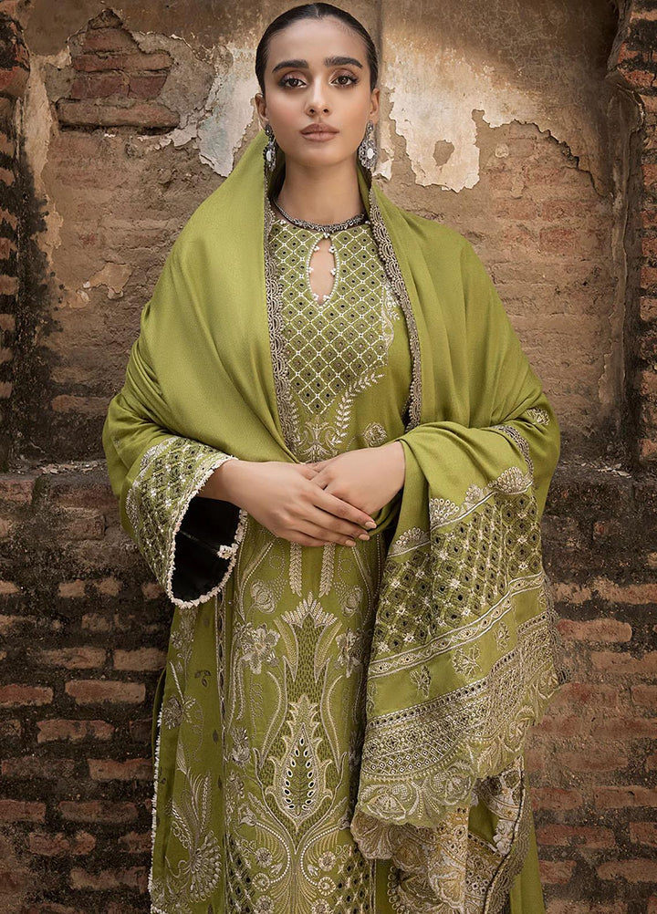 Raahi By Izel Embroidered Fiber Suits Unstitched 3 Piece IZL23RH Vasal - Winter Collection