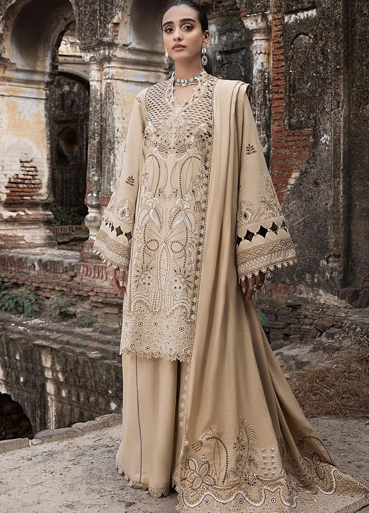 Raahi By Izel Embroidered Fiber Suits Unstitched 3 Piece IZL23RH Zarish - Winter Collection