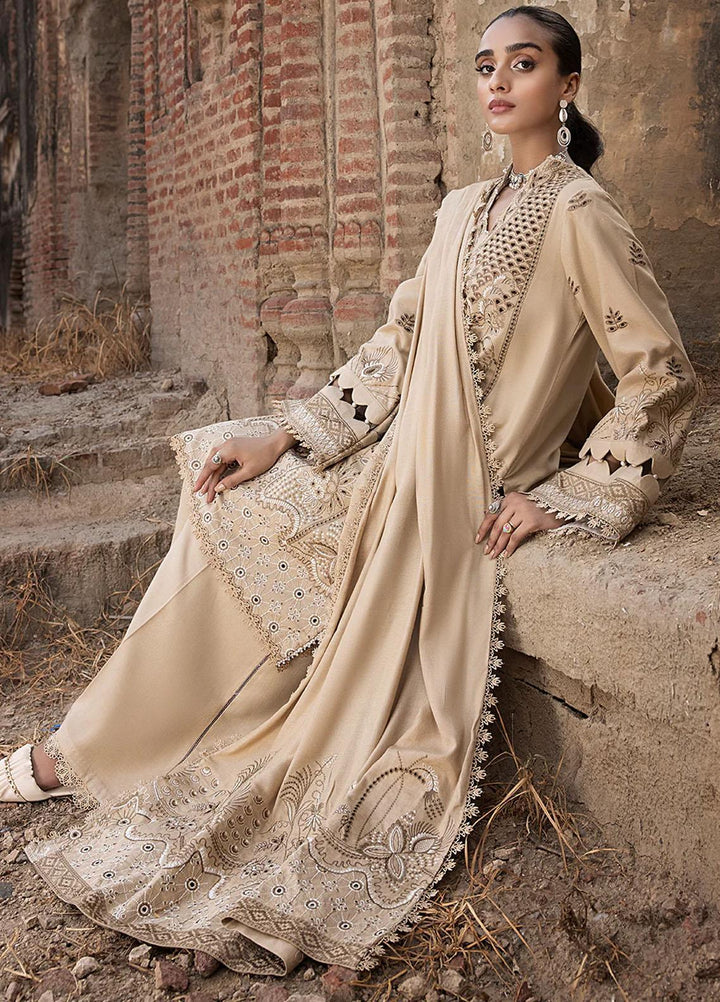 Raahi By Izel Embroidered Fiber Suits Unstitched 3 Piece IZL23RH Zarish - Winter Collection
