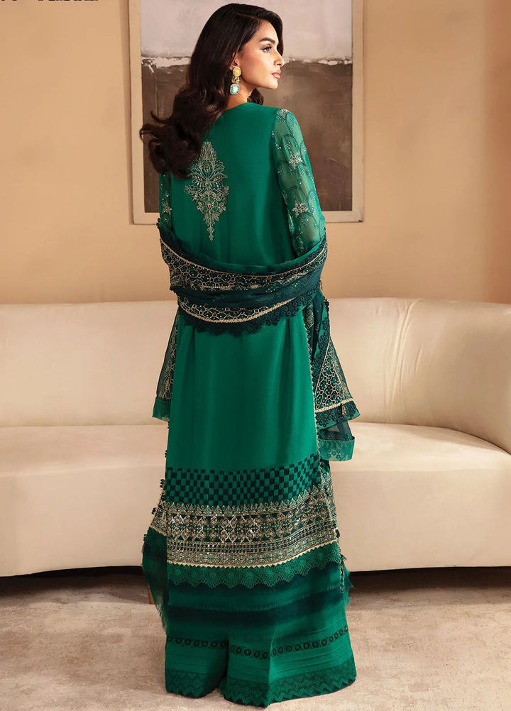 Raahi By Xenia Embroidered Chiffon Suit Unstitched 3 Piece ZE24R D-03 Mirai - Formal Collection