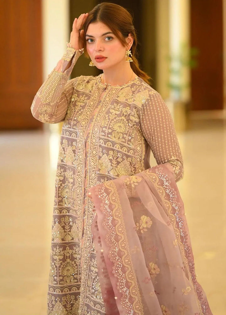 Raahi By Xenia Embroidered Chiffon Suit Unstitched 3 Piece ZE24R D-06 Avasa - Formal Collection