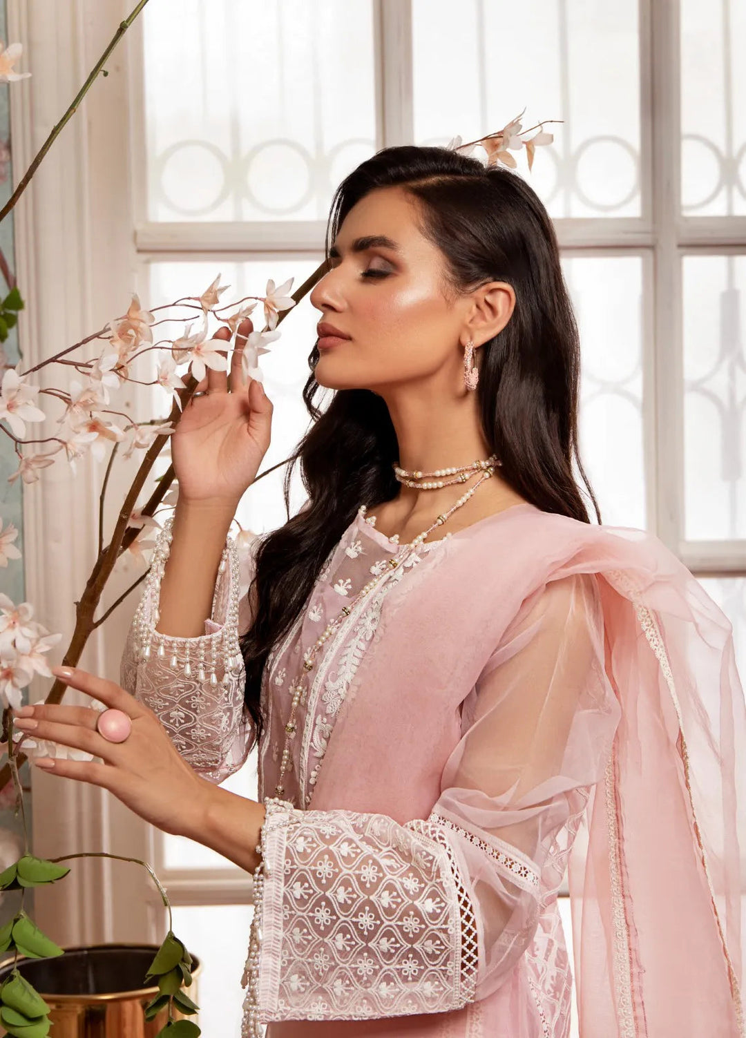 Raas By Pashmire Pret Embroidered Organza 3 Piece Suit Muskan