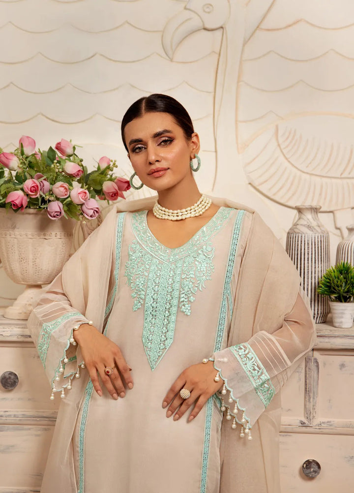 Raas By Pashmire Pret Embroidered Organza 3 Piece Suit Zarah