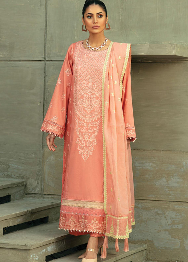 Raaya by Rang Rasiya Embroidered Lawn Suits Unstitched 3 Piece RY22CL D-03 BRADEN - Summer Collection