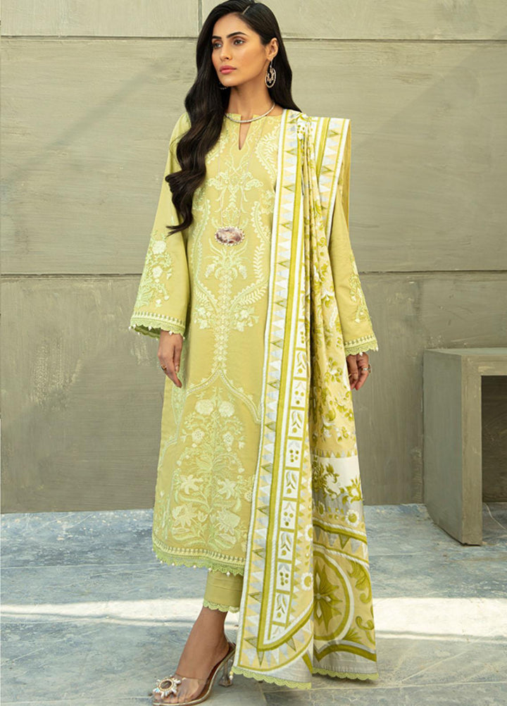 Raaya by Rang Rasiya Embroidered Lawn Suits Unstitched 3 Piece RY22CL D-05 BERYL - Summer Collection