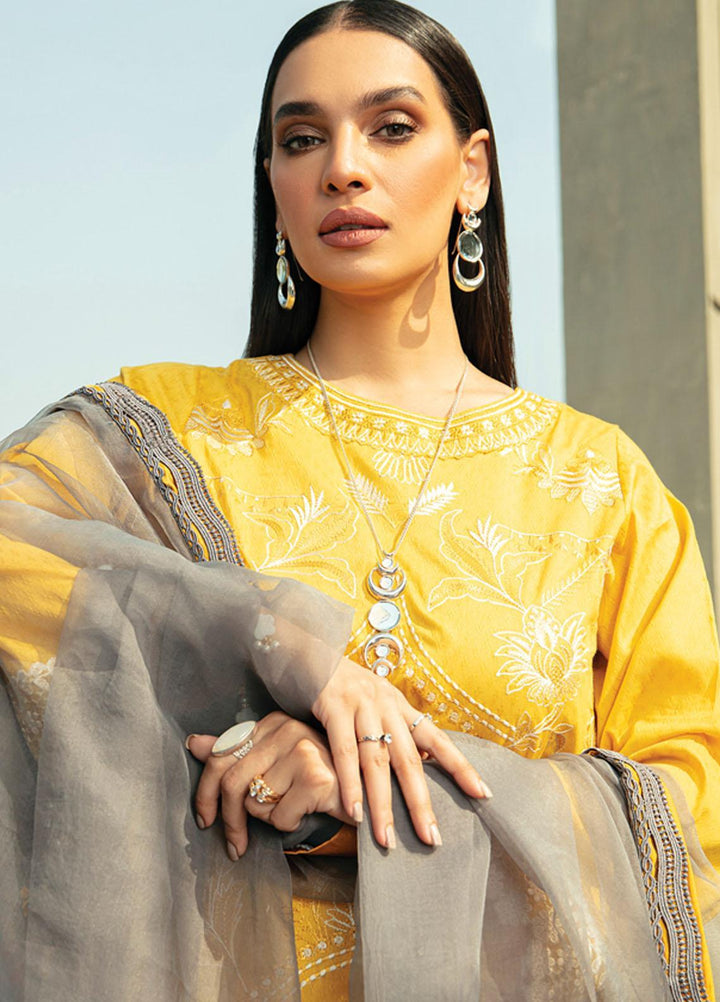 Raaya by Rang Rasiya Embroidered Lawn Suits Unstitched 3 Piece RY22CL D-08 BLAINE - Summer Collection