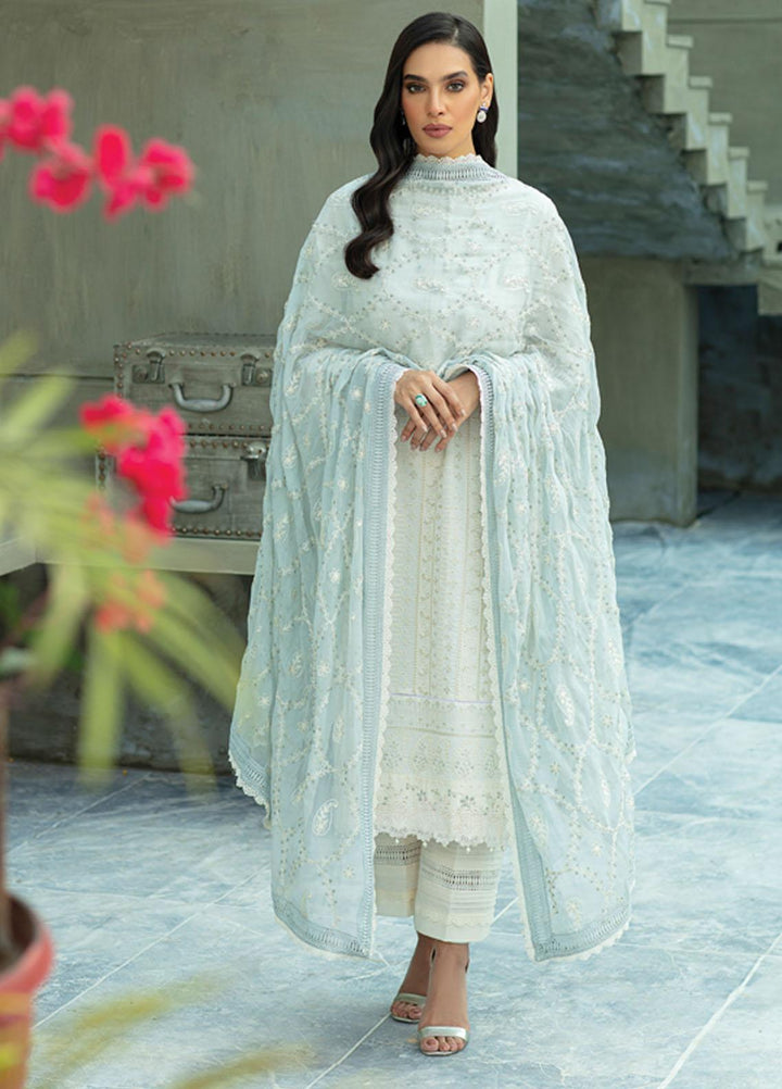 Raaya by Rang Rasiya Embroidered Lawn Suits Unstitched 3 Piece RY22CL D-10 BIANCA - Summer Collection