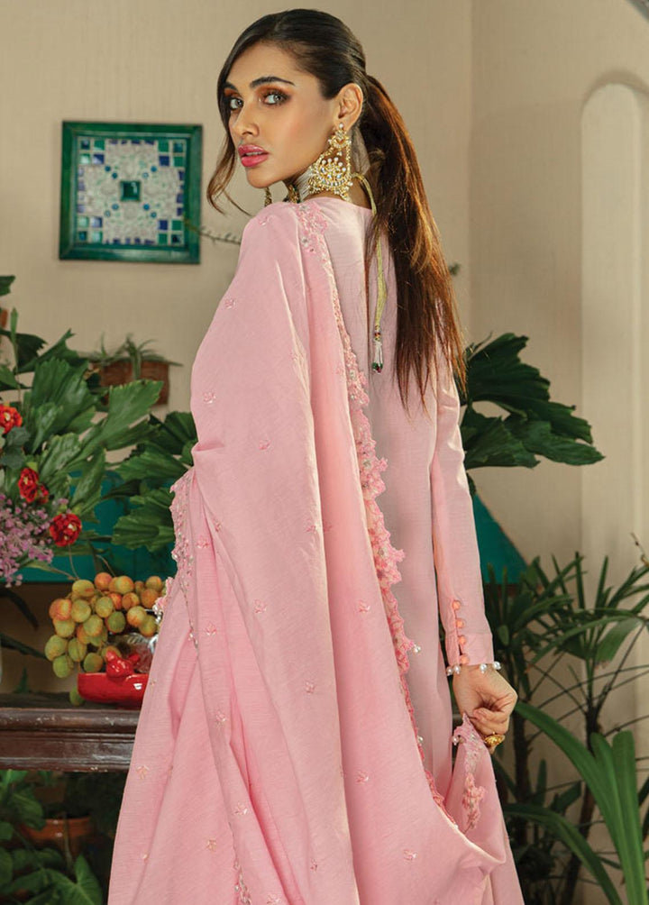 Raaya by Rang Rasiya Embroidered Lawn Suits Unstitched 3 Piece RRR22E D-4 Tea Rose - Eid Collection