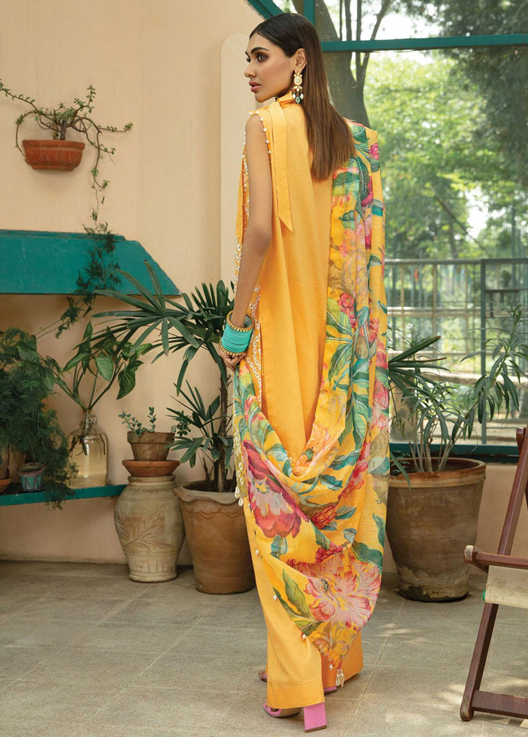 Raaya by Rang Rasiya Embroidered Lawn Suits Unstitched 3 Piece RRR22E D-8 Tiana - Eid Collection