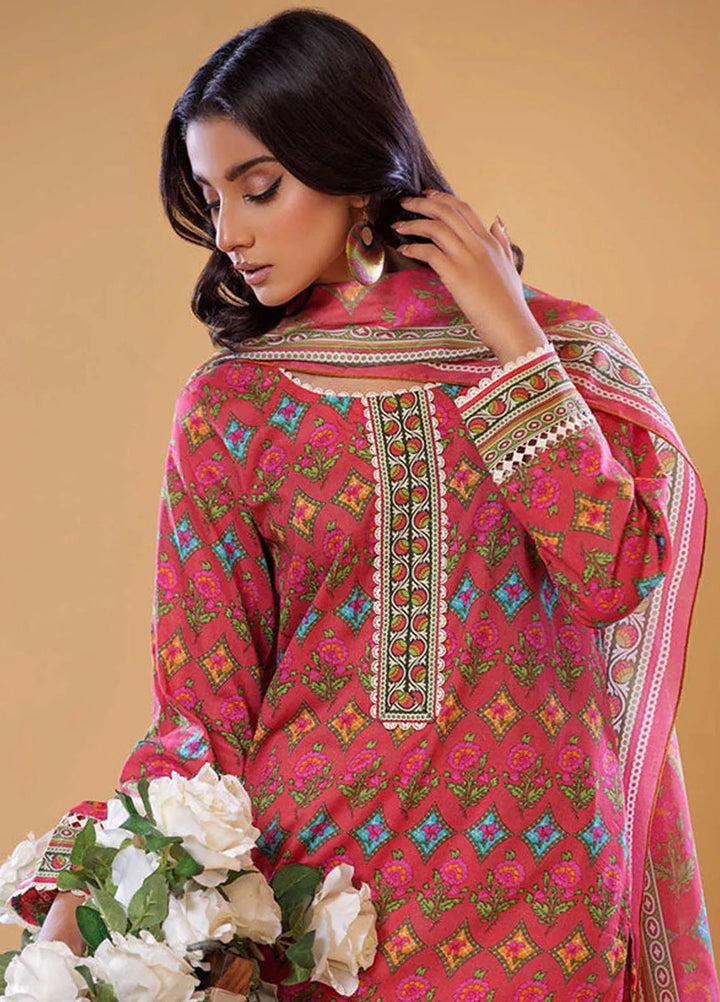 Rabea By Shariq Textile Printed Lawn Suit Unstitched 3 Piece SQT24R ST 10 - Summer Collection