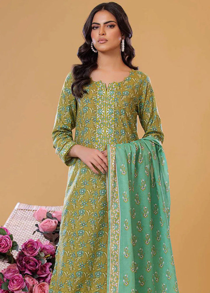 Rabea By Shariq Textile Printed Lawn Suit Unstitched 3 Piece SQT24R ST 3 - Summer Collection