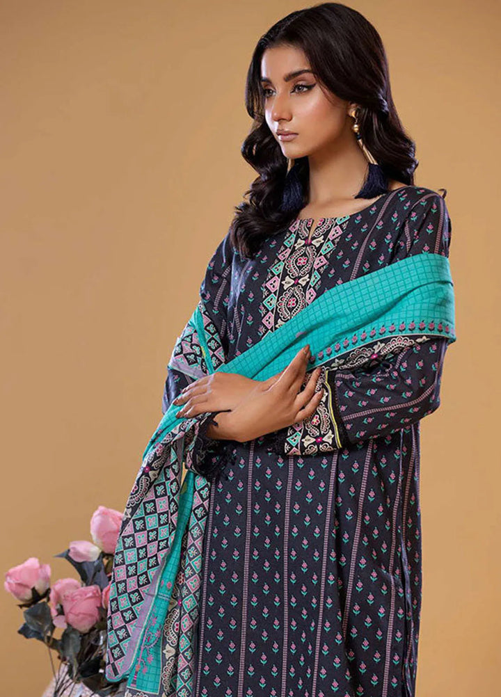Rabea By Shariq Textile Printed Lawn Suit Unstitched 3 Piece SQT24R ST 8 - Summer Collection