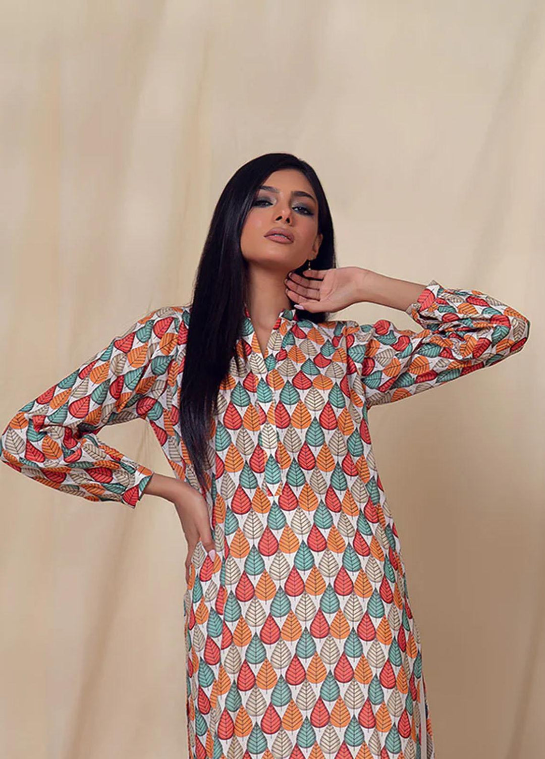 Rabia's Textiles Pret Printed Lawn Kurti RTSSIP-03