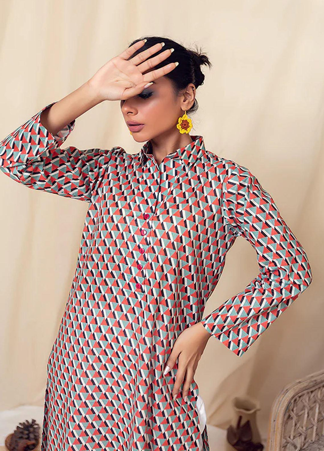 Rabia's Textiles Pret Printed Lawn Kurti RTSSIP-05