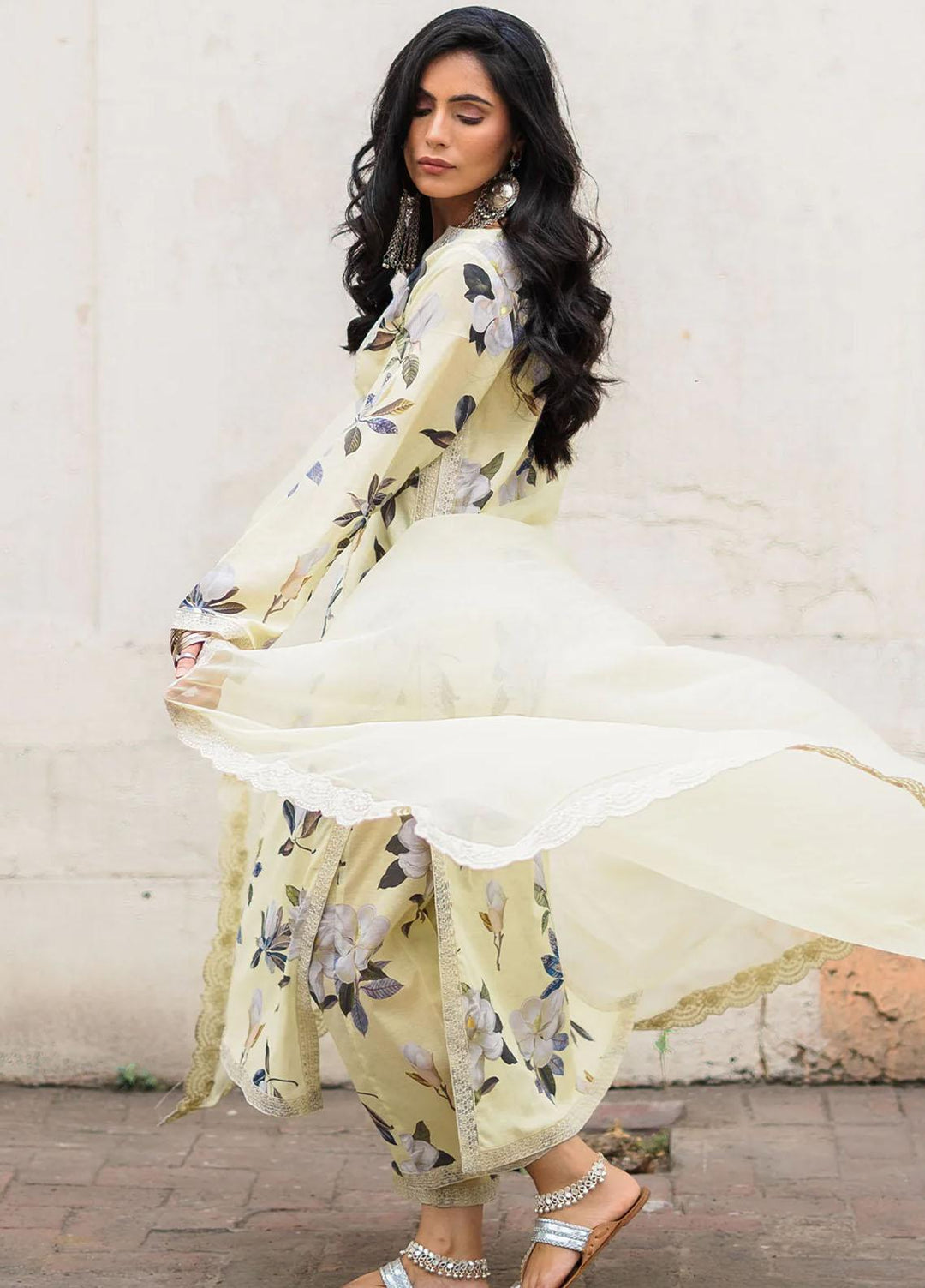 Raha By Muraad Printed Lawn Suits Unstitched 3 Piece MU23R Amelia - Festive Collection