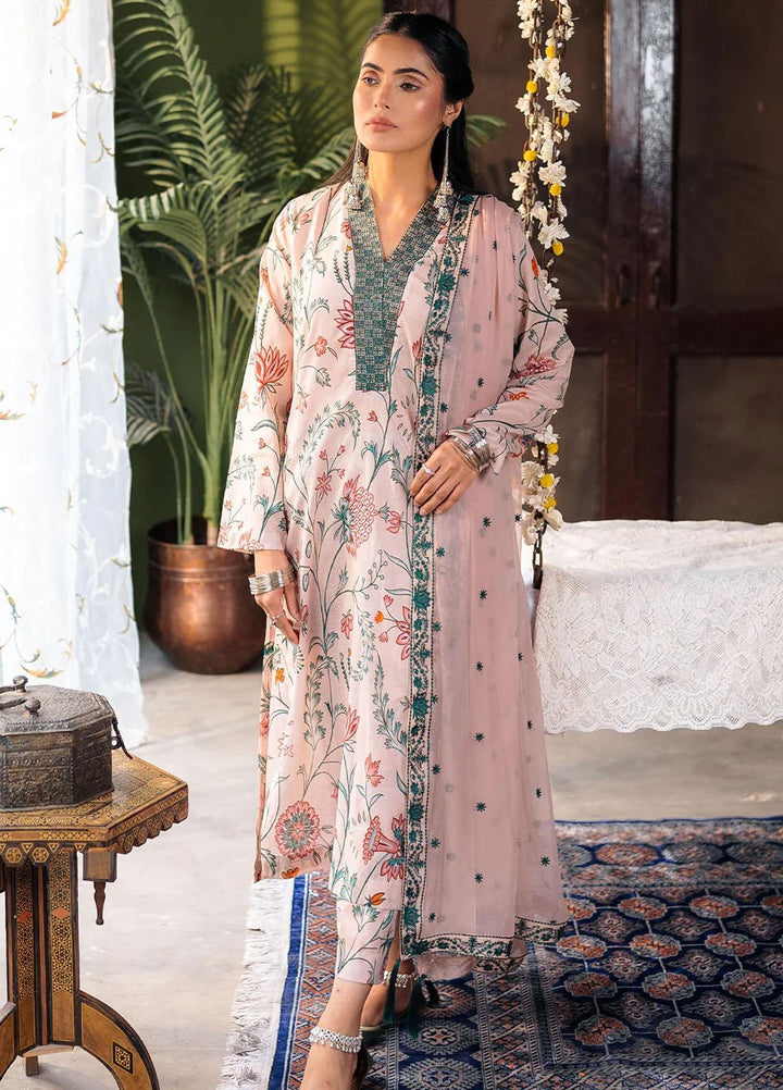 Raha By Muraad Printed Lawn Suits Unstitched 3 Piece MU23R Abeer - Festive Collection