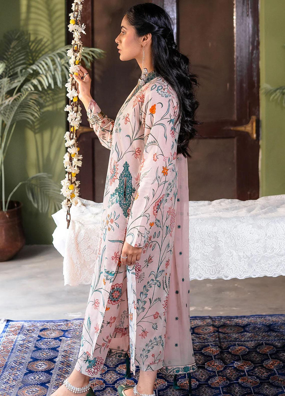 Raha By Muraad Printed Lawn Suits Unstitched 3 Piece MU23R Abeer - Festive Collection