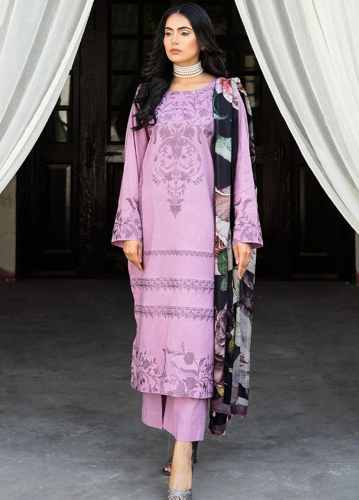 Raha By Muraad Embroidered Lawn Suits Unstitched 3 Piece MU23R Kiara - Festive Collection