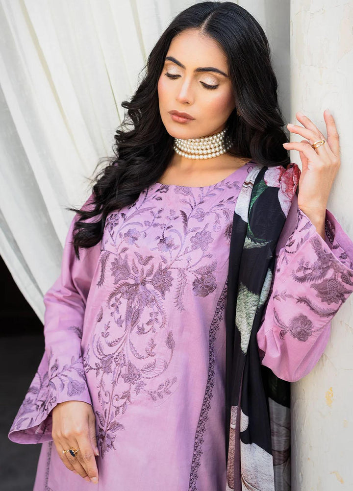 Raha By Muraad Embroidered Lawn Suits Unstitched 3 Piece MU23R Kiara - Festive Collection