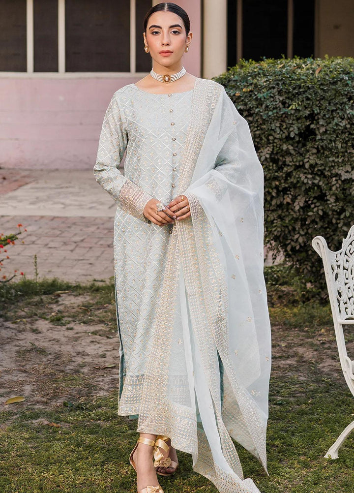 Raha By Muraad Embroidered Cotton Net Suits Unstitched 4 Piece MU23R Rohma - Festive Collection