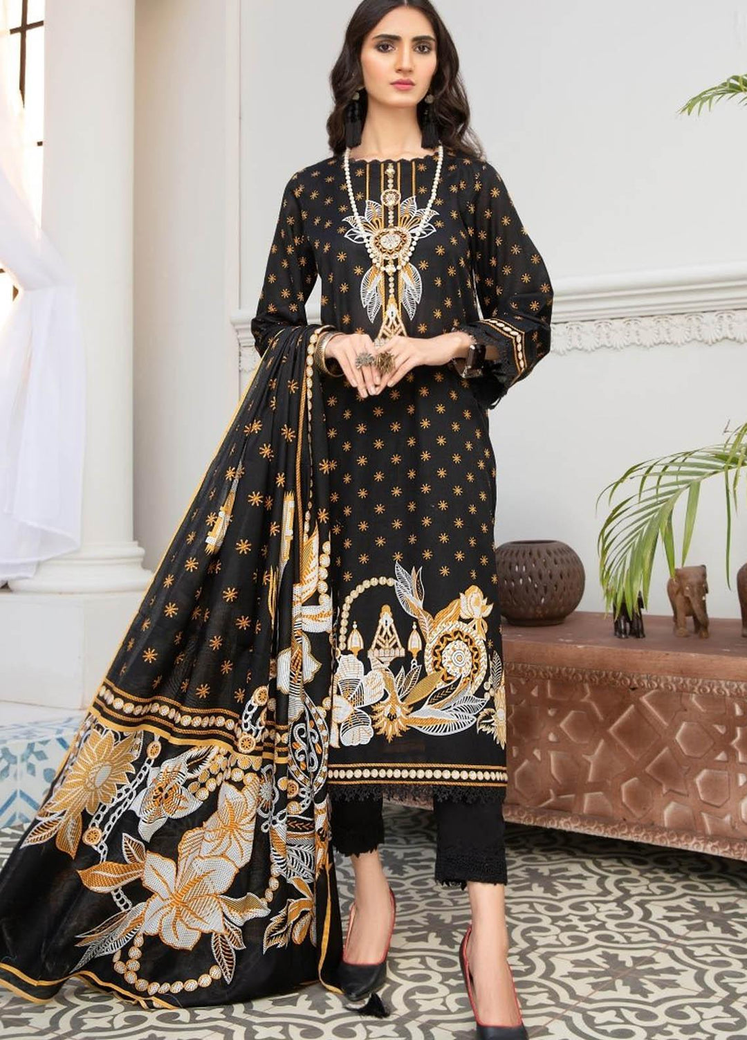 Ittehad Textiles Printed Lawn Suits Unstitched 3 Piece IT21R LF-RHT-21701A - Summer Collection