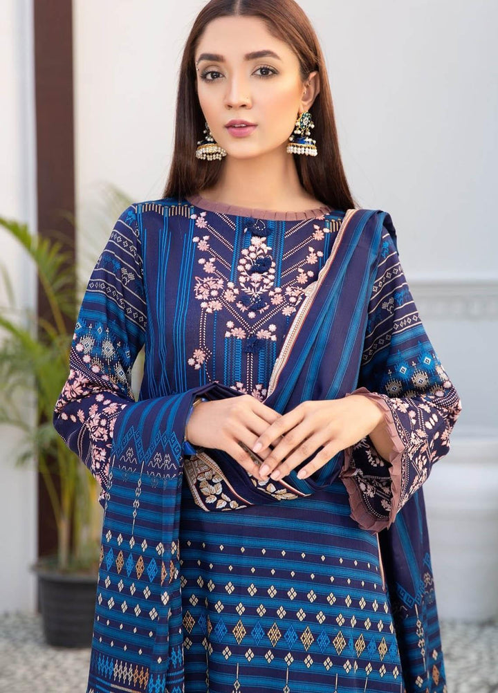 Ittehad Textiles Printed Lawn Suits Unstitched 3 Piece IT21R LF-RHT-21702A - Summer Collection
