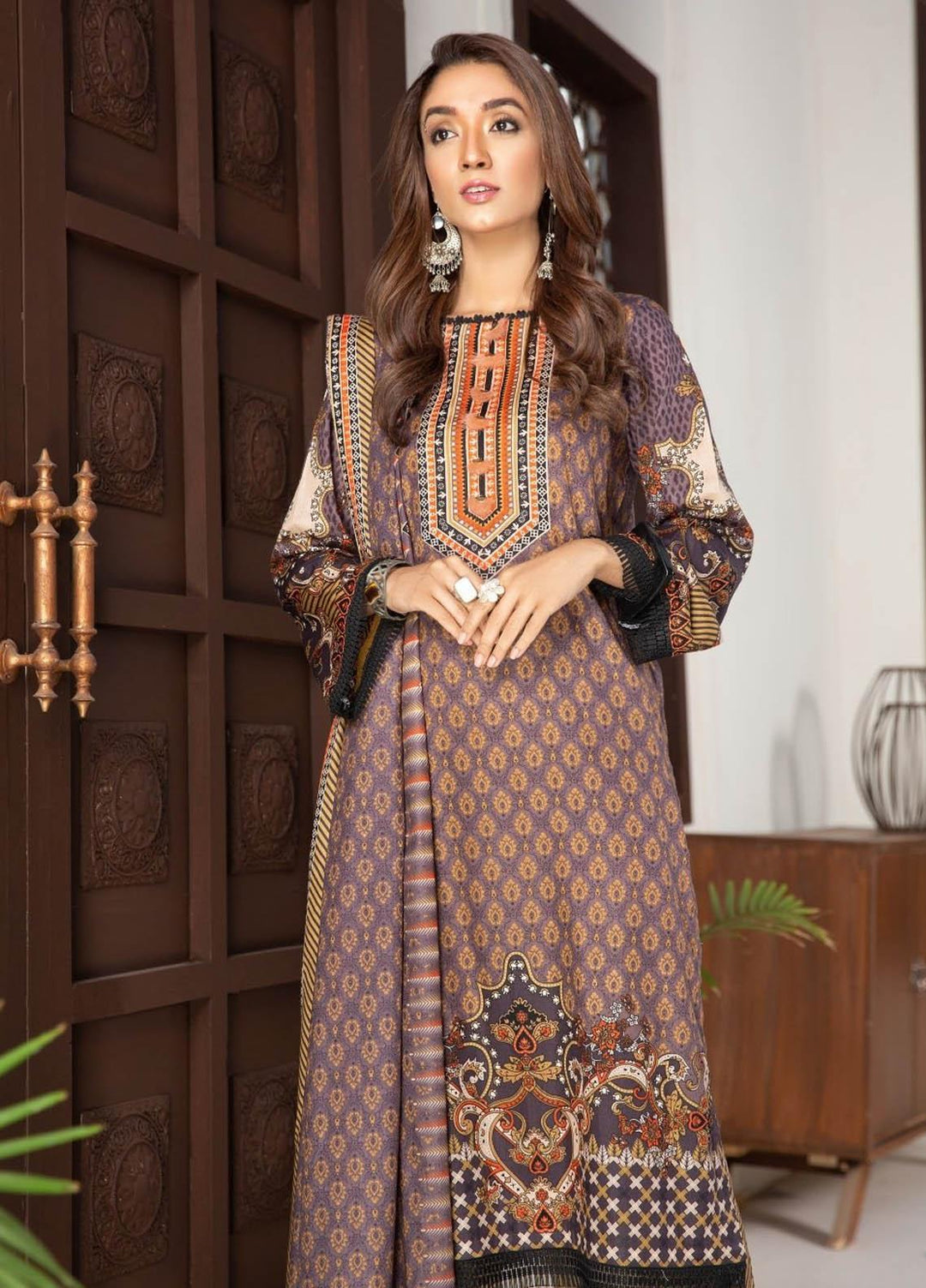Ittehad Textiles Printed Lawn Suits Unstitched 3 Piece IT21R LF-RHT-21704B - Summer Collection