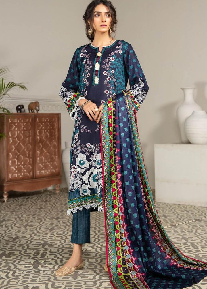 Ittehad Textiles Printed Lawn Suits Unstitched 3 Piece IT21R LF-RHT-21705A - Summer Collection