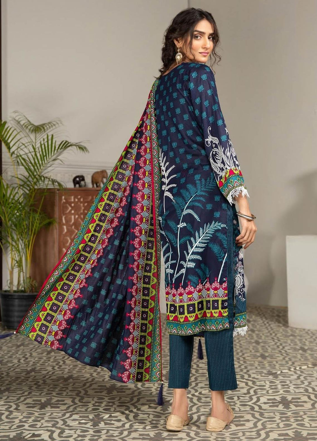Ittehad Textiles Printed Lawn Suits Unstitched 3 Piece IT21R LF-RHT-21705A - Summer Collection