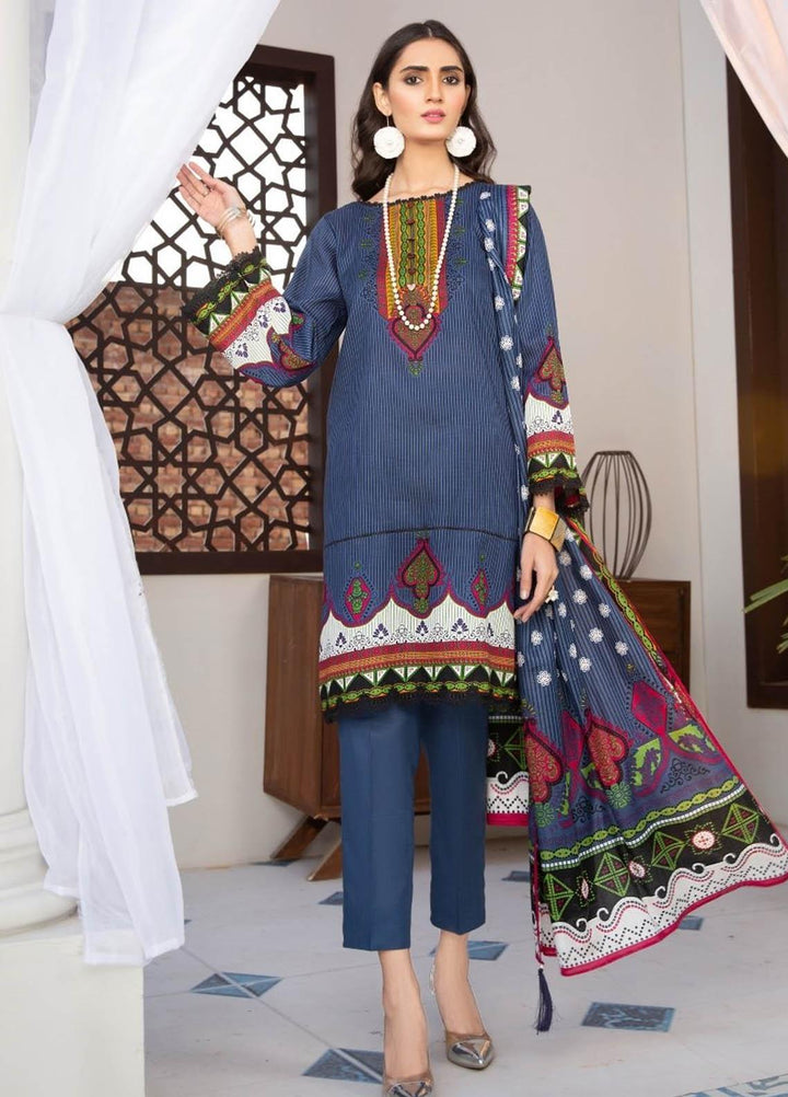 Ittehad Textiles Printed Lawn Suits Unstitched 3 Piece IT21R LF-RHT-21706B - Summer Collection
