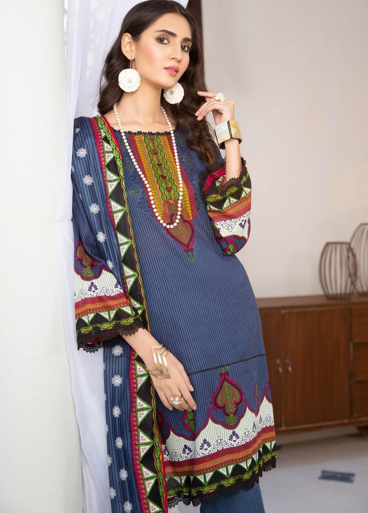 Ittehad Textiles Printed Lawn Suits Unstitched 3 Piece IT21R LF-RHT-21706B - Summer Collection