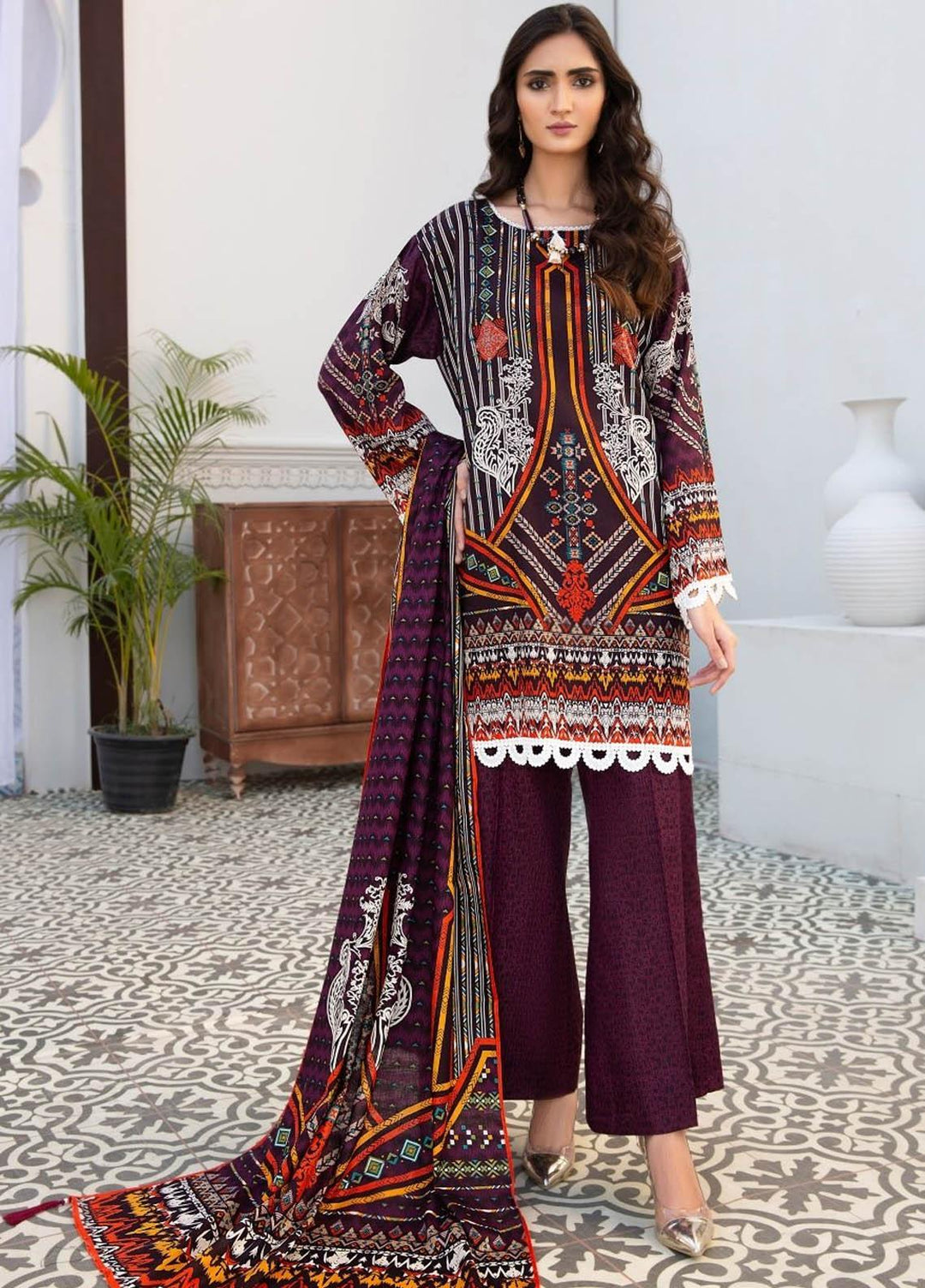 Ittehad Textiles Printed Lawn Suits Unstitched 3 Piece IT21R LF-RHT-21707A - Summer Collection