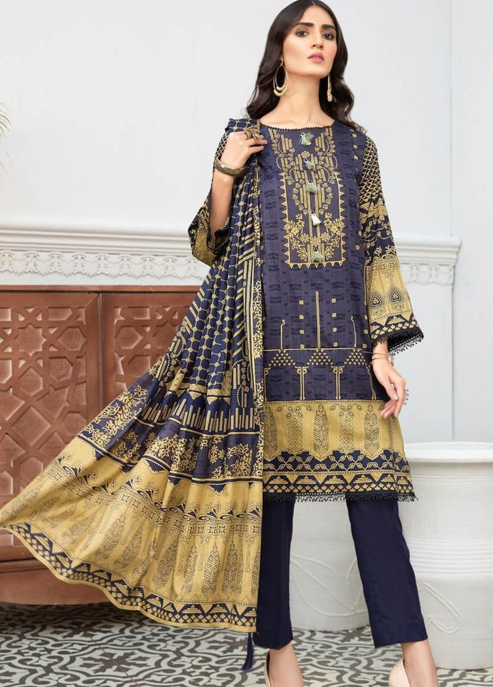 Ittehad Textiles Printed Lawn Suits Unstitched 3 Piece IT21R LF-RHT-21708A - Summer Collection