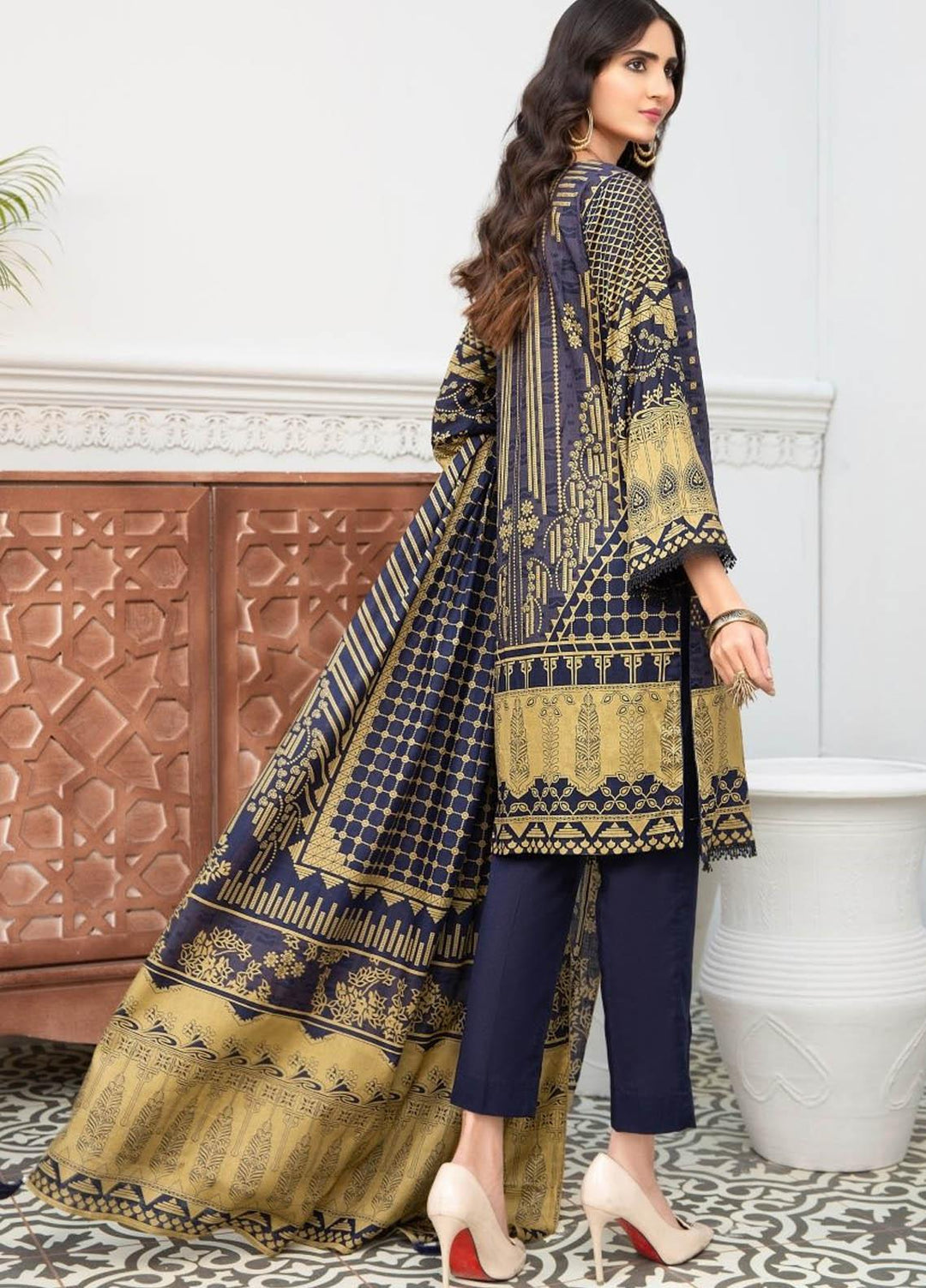 Ittehad Textiles Printed Lawn Suits Unstitched 3 Piece IT21R LF-RHT-21708A - Summer Collection