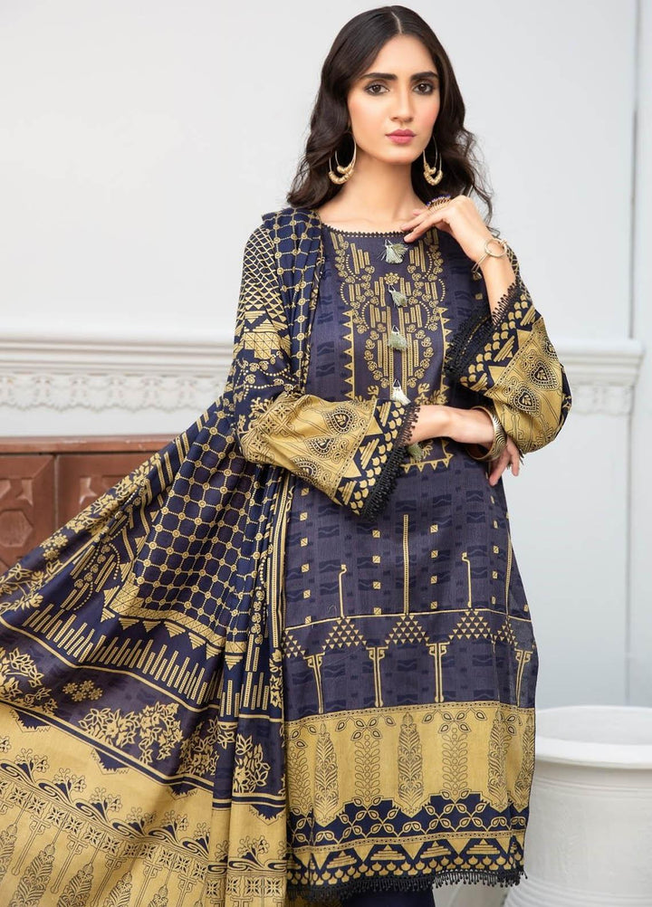 Ittehad Textiles Printed Lawn Suits Unstitched 3 Piece IT21R LF-RHT-21708A - Summer Collection
