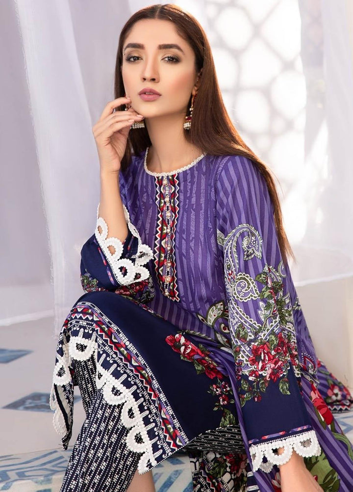 Ittehad Textiles Printed Lawn Suits Unstitched 3 Piece IT21R LF-RHT-21709A - Summer Collection