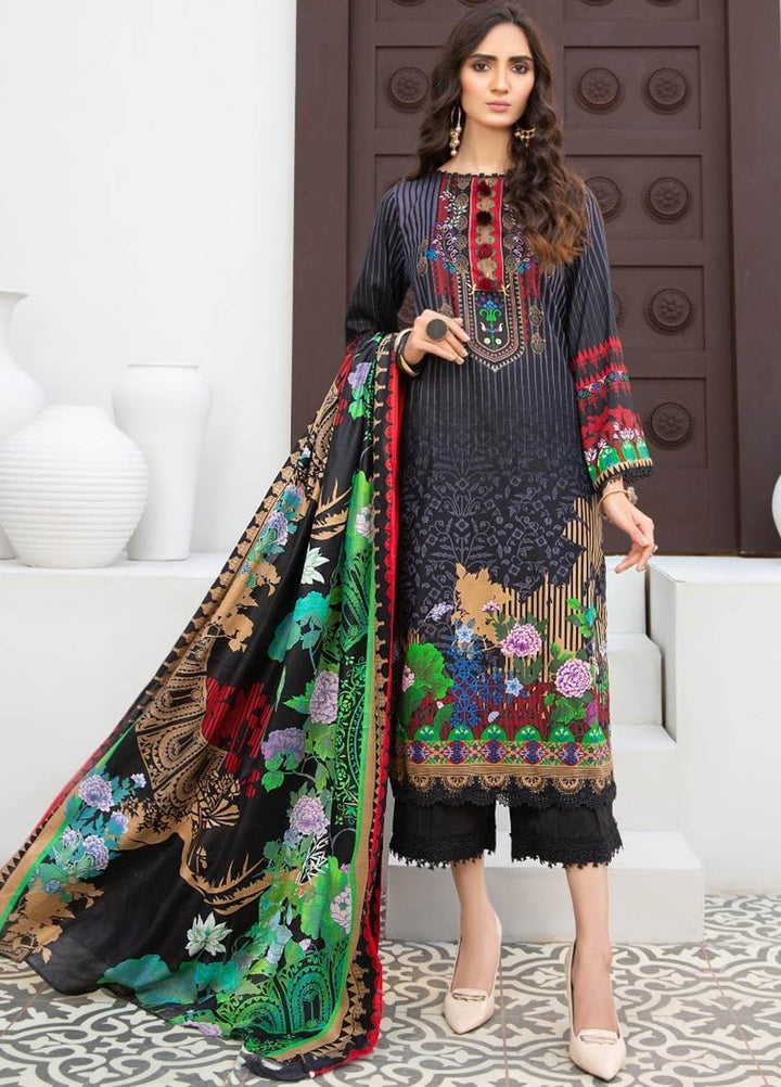 Ittehad Textiles Printed Lawn Suits Unstitched 3 Piece IT21R LF-RHT-21710B - Summer Collection