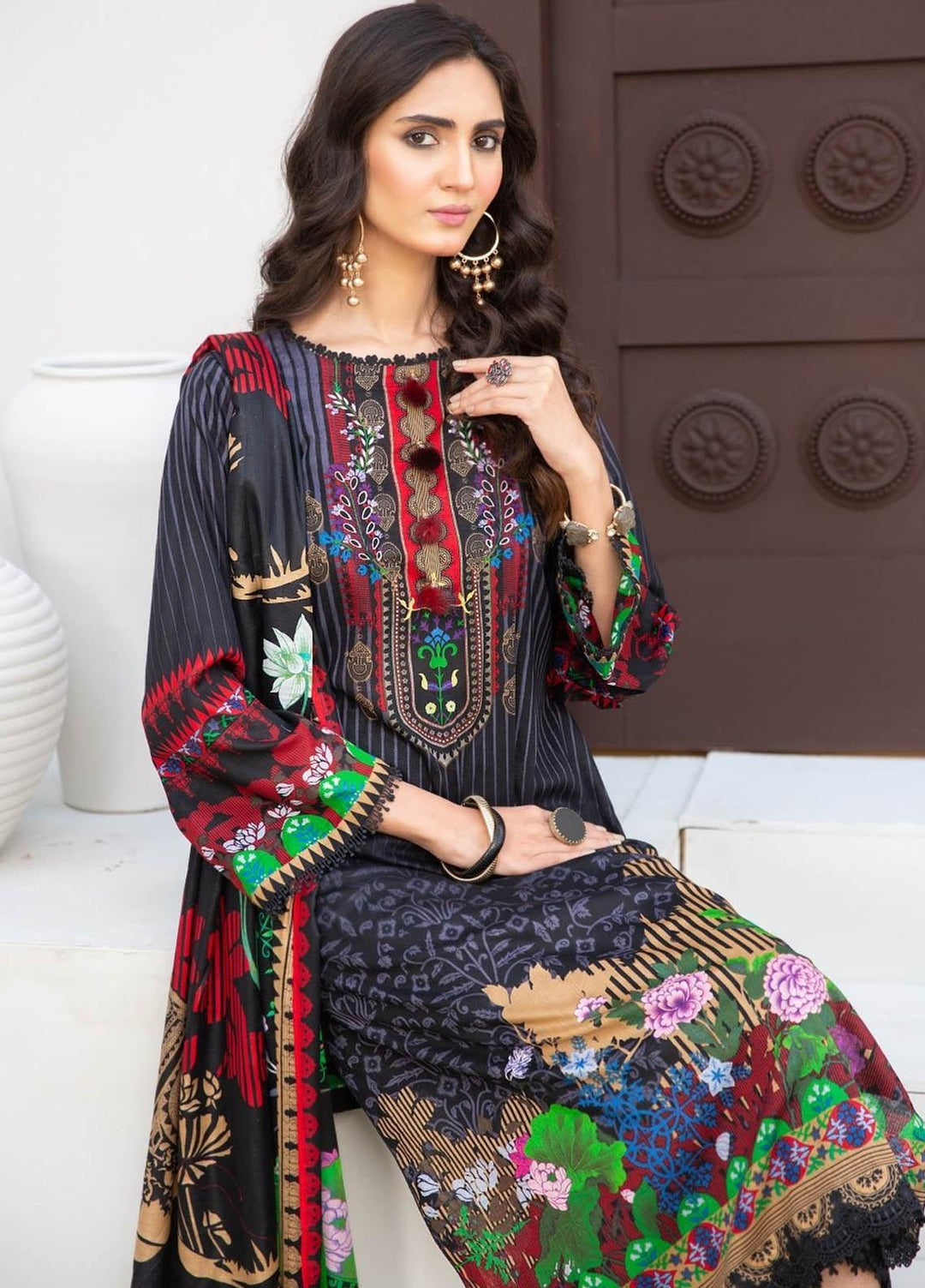 Ittehad Textiles Printed Lawn Suits Unstitched 3 Piece IT21R LF-RHT-21710B - Summer Collection