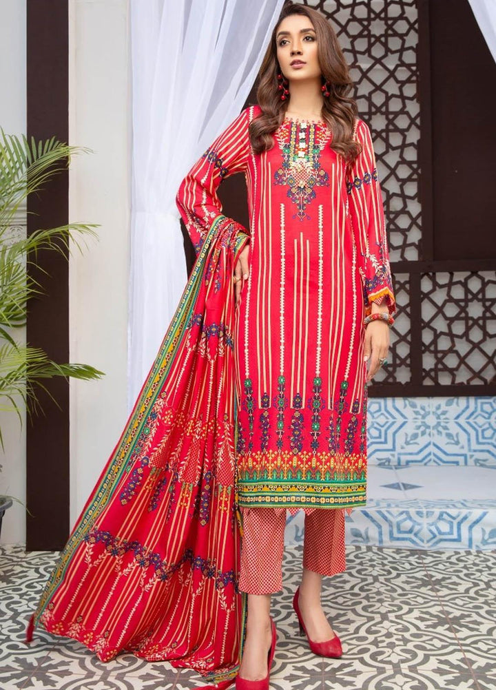 Ittehad Textiles Printed Lawn Suits Unstitched 3 Piece IT21R LF-RHT-21711A - Summer Collection