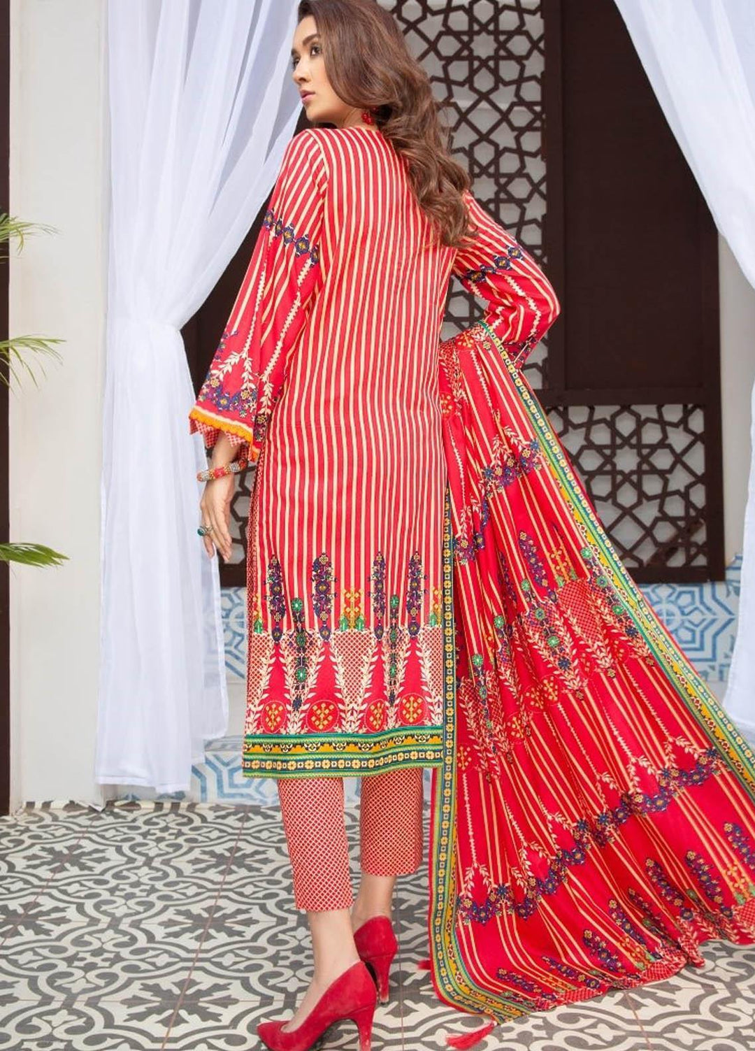 Ittehad Textiles Printed Lawn Suits Unstitched 3 Piece IT21R LF-RHT-21711A - Summer Collection
