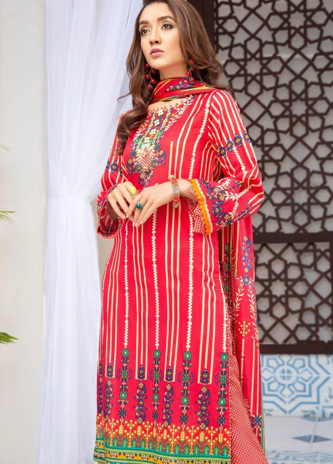 Ittehad Textiles Printed Lawn Suits Unstitched 3 Piece IT21R LF-RHT-21711A - Summer Collection