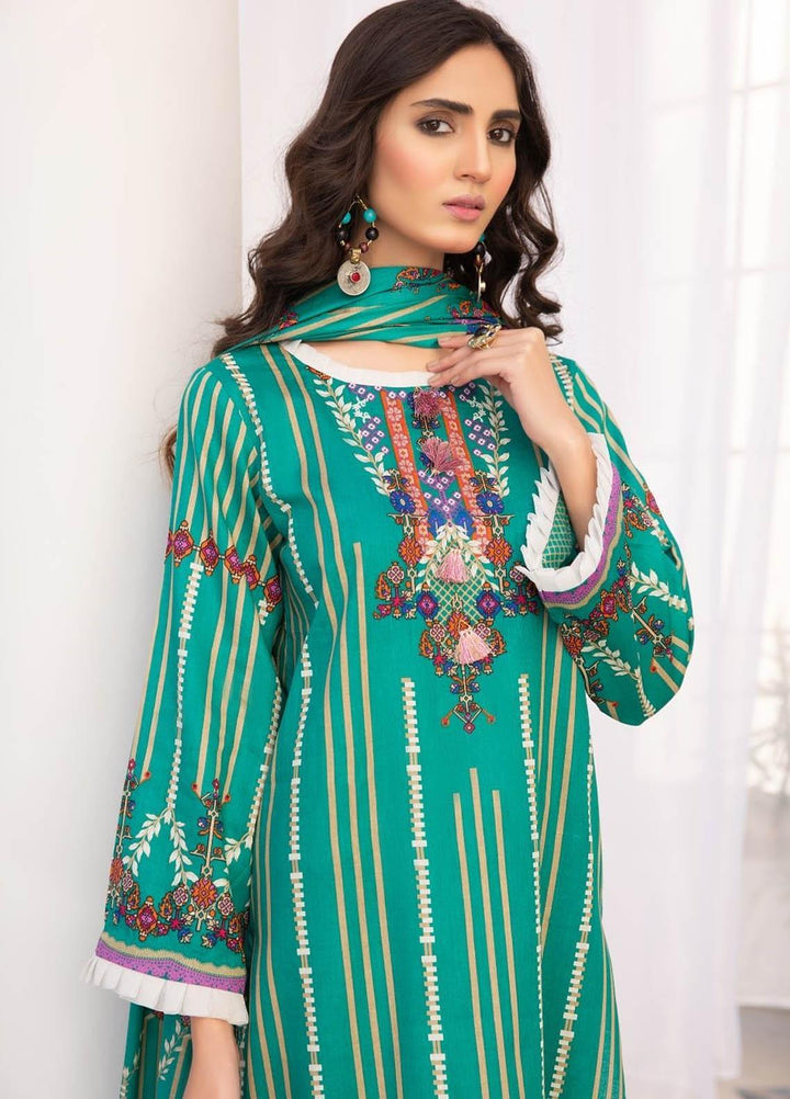 Ittehad Textiles Printed Lawn Suits Unstitched 3 Piece IT21R LF-RHT-21711B - Summer Collection