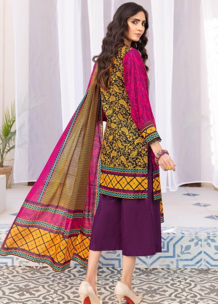 Ittehad Textiles Printed Lawn Suits Unstitched 3 Piece IT21R LF-RHT-21712A - Summer Collection