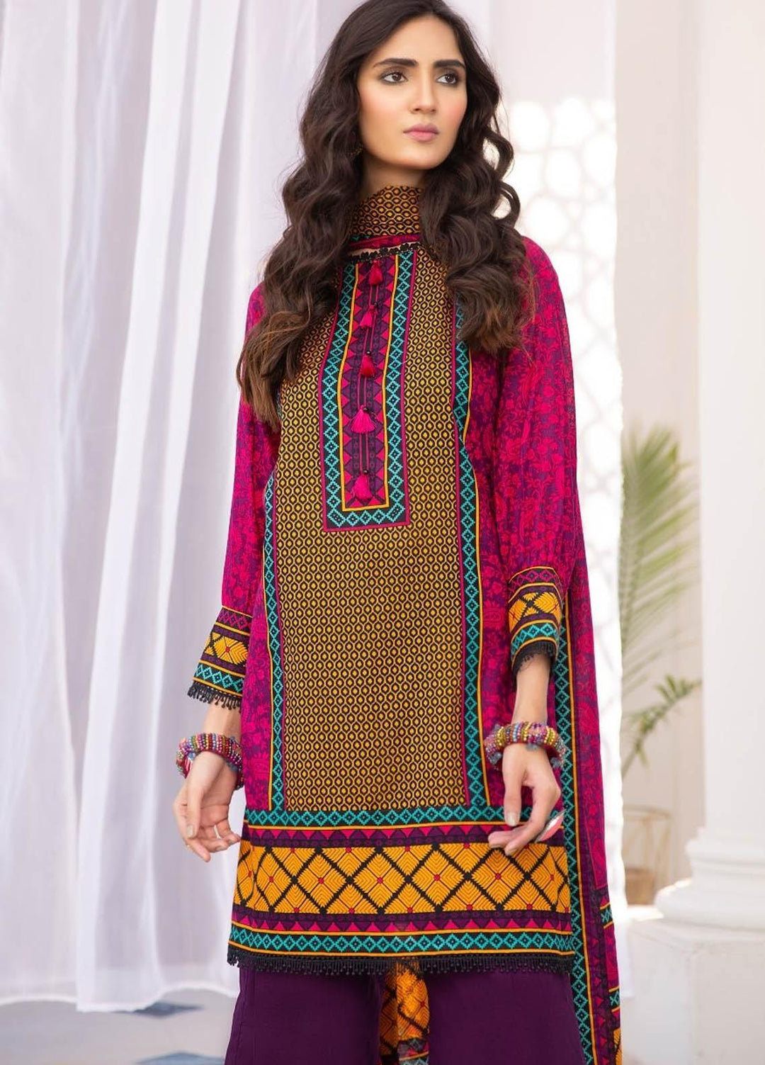 Ittehad Textiles Printed Lawn Suits Unstitched 3 Piece IT21R LF-RHT-21712A - Summer Collection