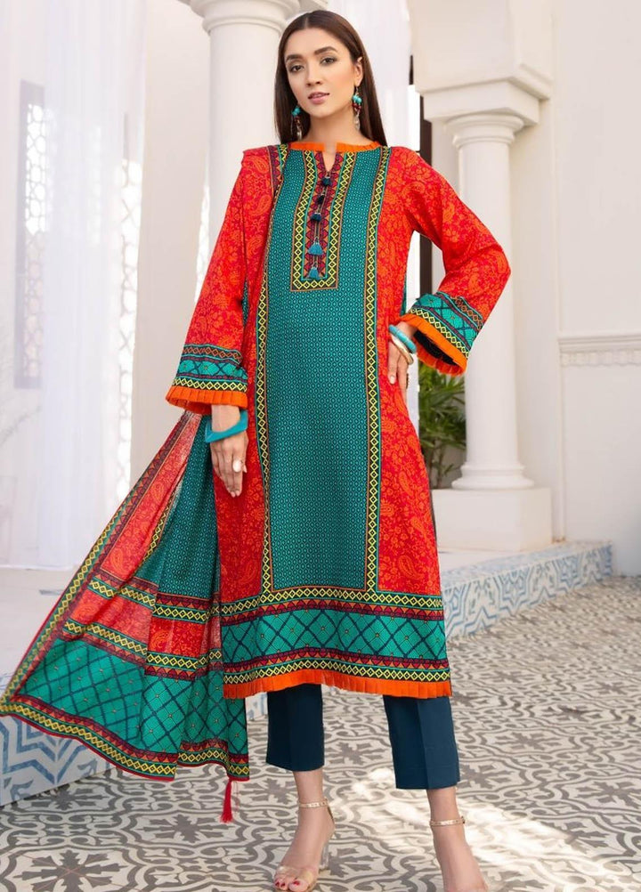 Ittehad Textiles Printed Lawn Suits Unstitched 3 Piece IT21R LF-RHT-21712B - Summer Collection