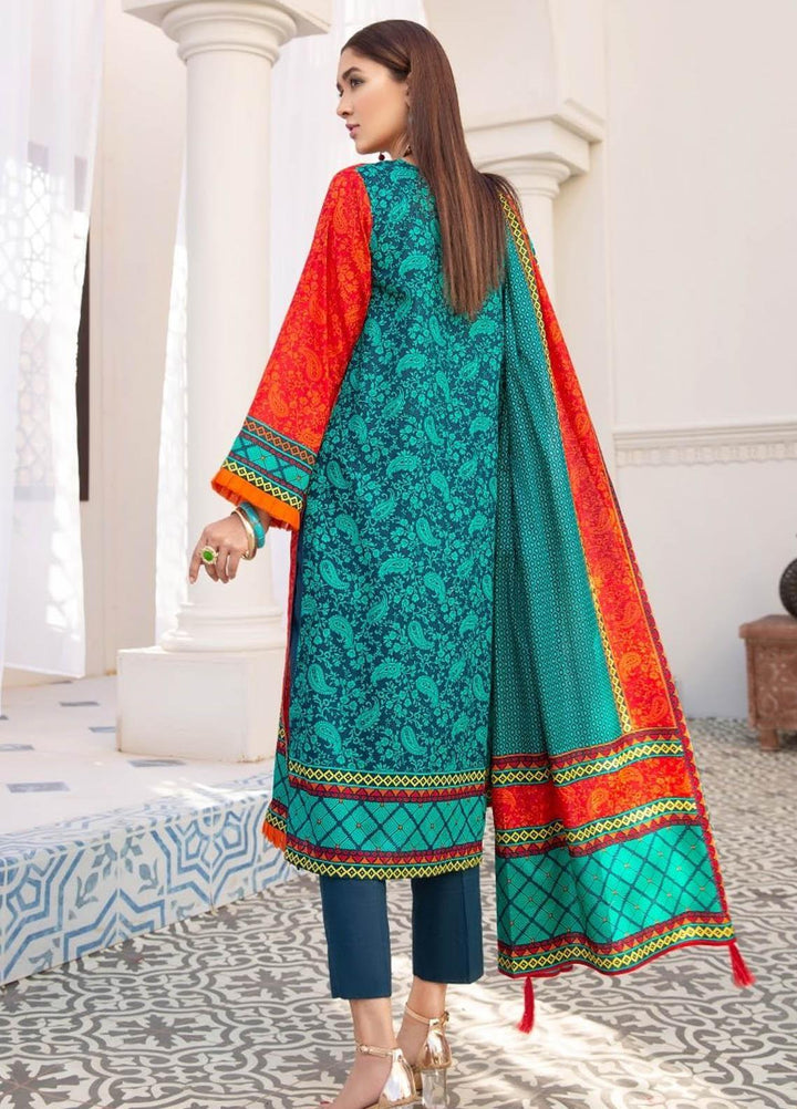 Ittehad Textiles Printed Lawn Suits Unstitched 3 Piece IT21R LF-RHT-21712B - Summer Collection