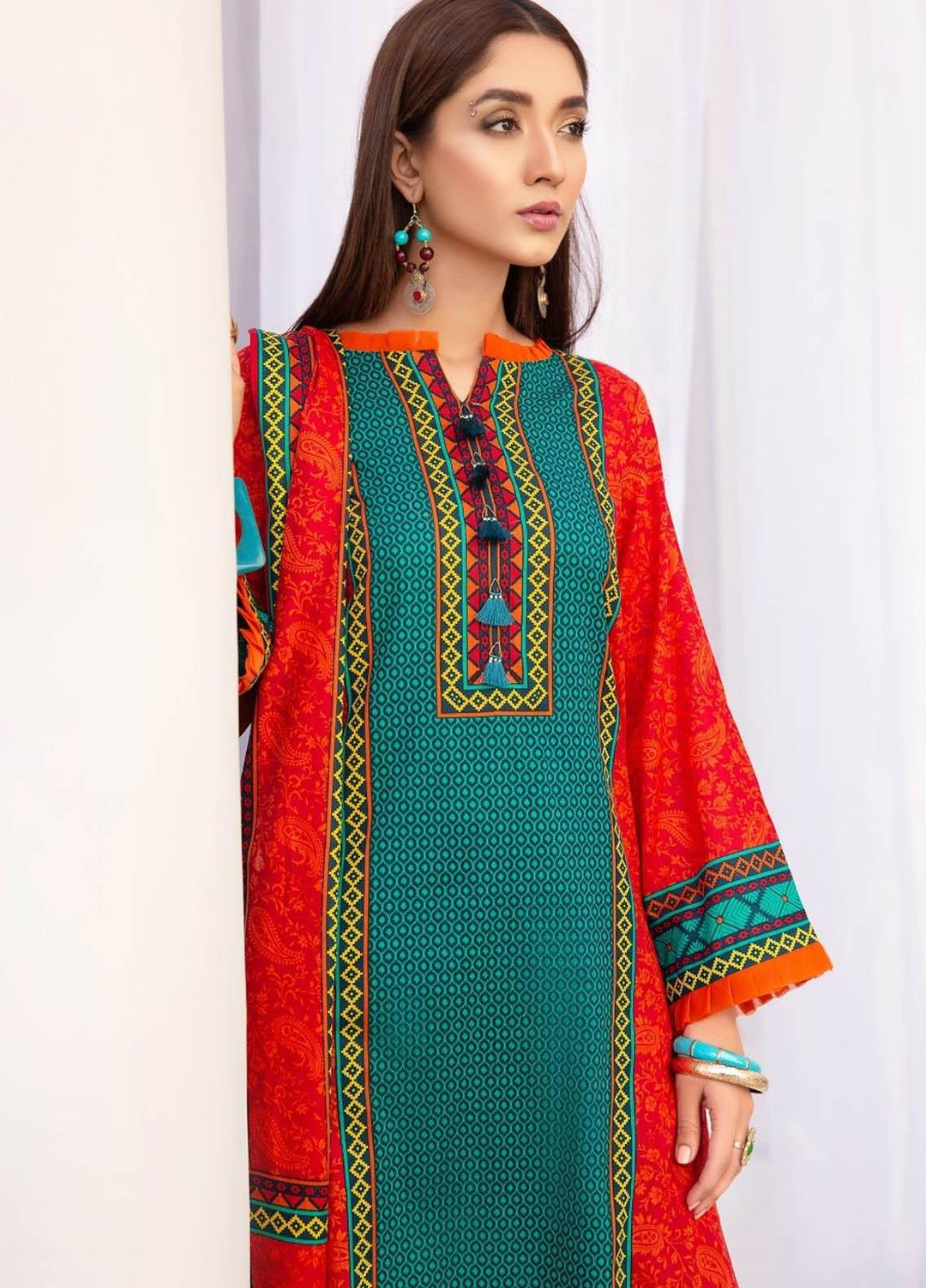 Ittehad Textiles Printed Lawn Suits Unstitched 3 Piece IT21R LF-RHT-21712B - Summer Collection