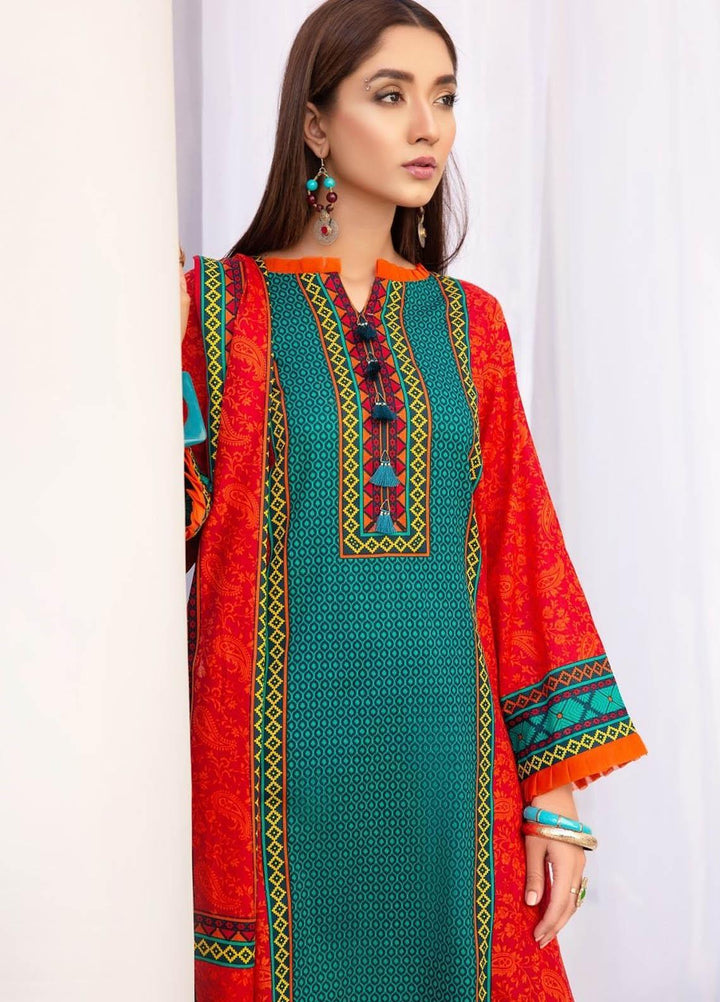 Ittehad Textiles Printed Lawn Suits Unstitched 3 Piece IT21R LF-RHT-21712B - Summer Collection