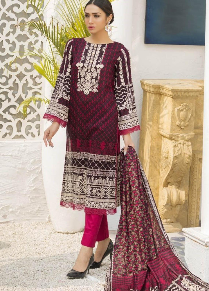 Ittehad Textiles Printed Lawn Suits Unstitched 3 Piece IT21R LF-RHT-21716A - Summer Collection