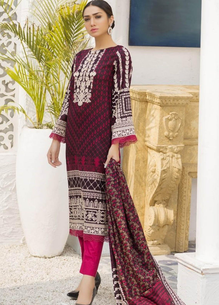 Ittehad Textiles Printed Lawn Suits Unstitched 3 Piece IT21R LF-RHT-21716A - Summer Collection